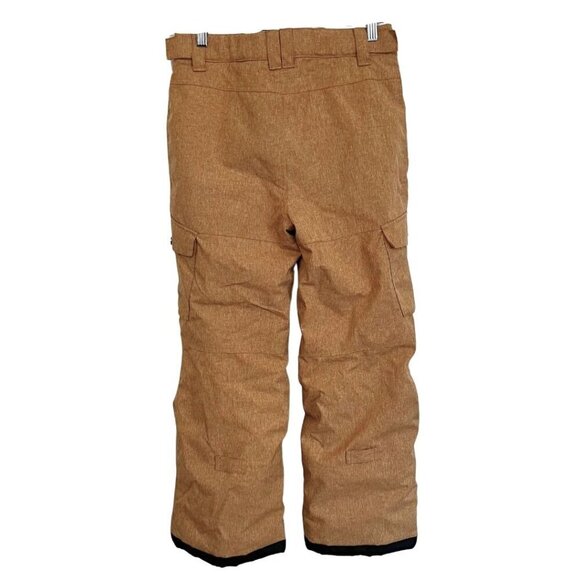 NWOT BAD BONES JUNIOR UNISEX MUTED YELLOW MARLED SKI WINTER PANTS - 12 - Picture 2 of 11